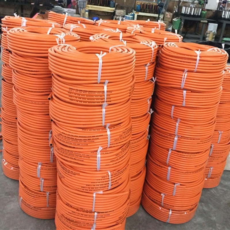 Flexible Orange 50ft/100ft Verschleißbeständig W. P 20bar 10mm Orange LPG Gas Schlauch
