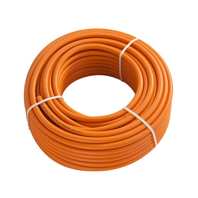 Flexible Orange 50ft/100ft Verschleißbeständig W. P 20bar 10mm Orange LPG Gas Schlauch