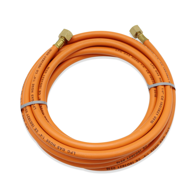 Flexible Orange 50ft/100ft Verschleißbeständig W. P 20bar 10mm Orange LPG Gas Schlauch