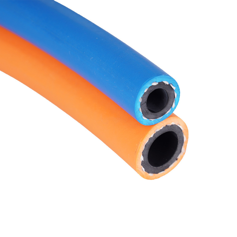 Grade T Verschleißbeständige Reduktor Twin Schweißschlauch Orange 3/8' Blau 1/4'
