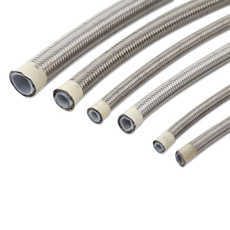 Hochdruck-PTFE-Schlauch mit einer geflochtenen Schicht aus Edelstahl für Transport und mobile Hydraulik