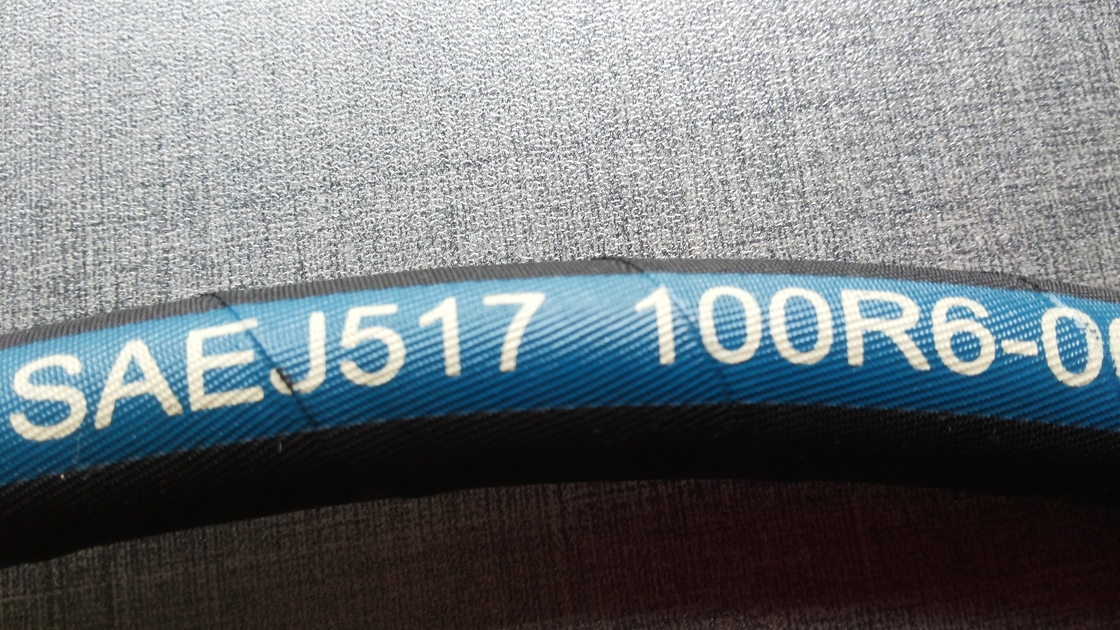 Flexible SAE 100R6 Hydraulic Oil Hose – Textile Reinforced Rubber Hose for Lubrication and Return Lines