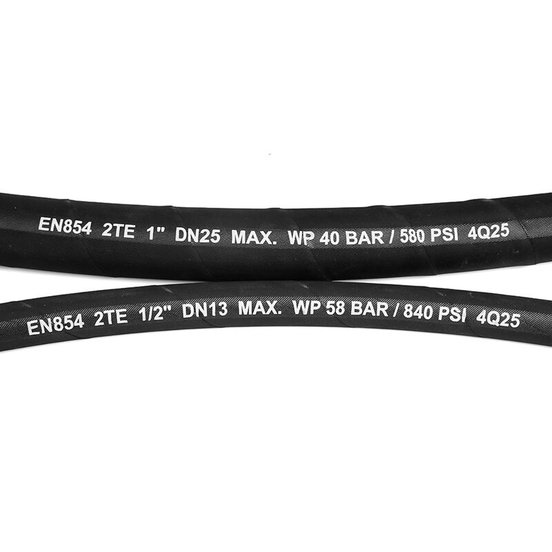 EN 853 2TE Hochdruck-Hydraulikschlauch mit hoher Zugfestigkeit, Flexibilität und Kompatibilität mit verschiedenen Hydraulikflüssigkeiten