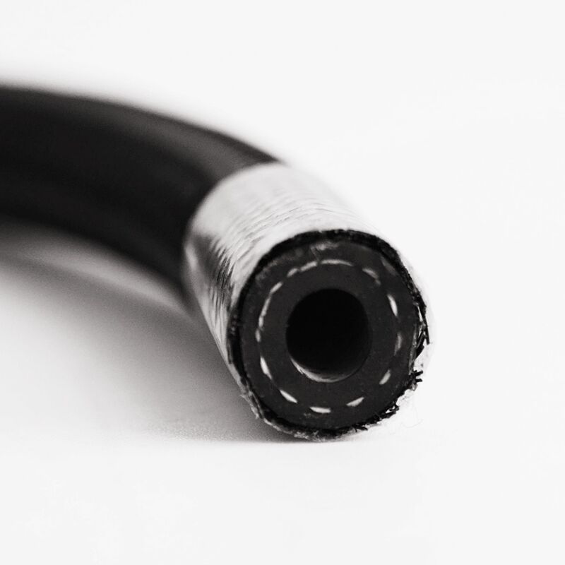 Hochleistungsflexibler NBR-Brennstoffschlauch    Schwarz-Nylon geflochten, ölbeständig, kostenloser Schneidenservice für industrielle Hydrauliksysteme