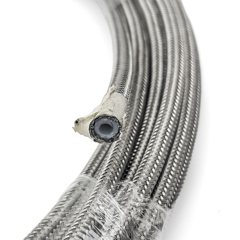 3/4''ID 19 Mm Corrugated Bore PTFE, Stainless Steel 304 or 316 Wire Braid, Transporting Acids, Alkalis, and Solvents