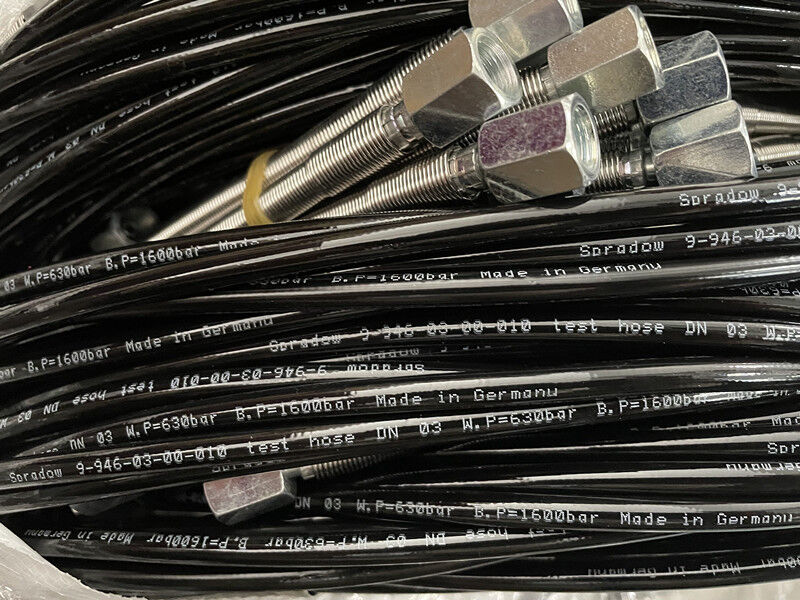 DN2 3,2 mm Innendurchmesser 630Bar Ultrahochdruck-Prüfschlauch 2000Bar Sprengdruck-Luftladeschlauch 0,5m Erweiterte Länge