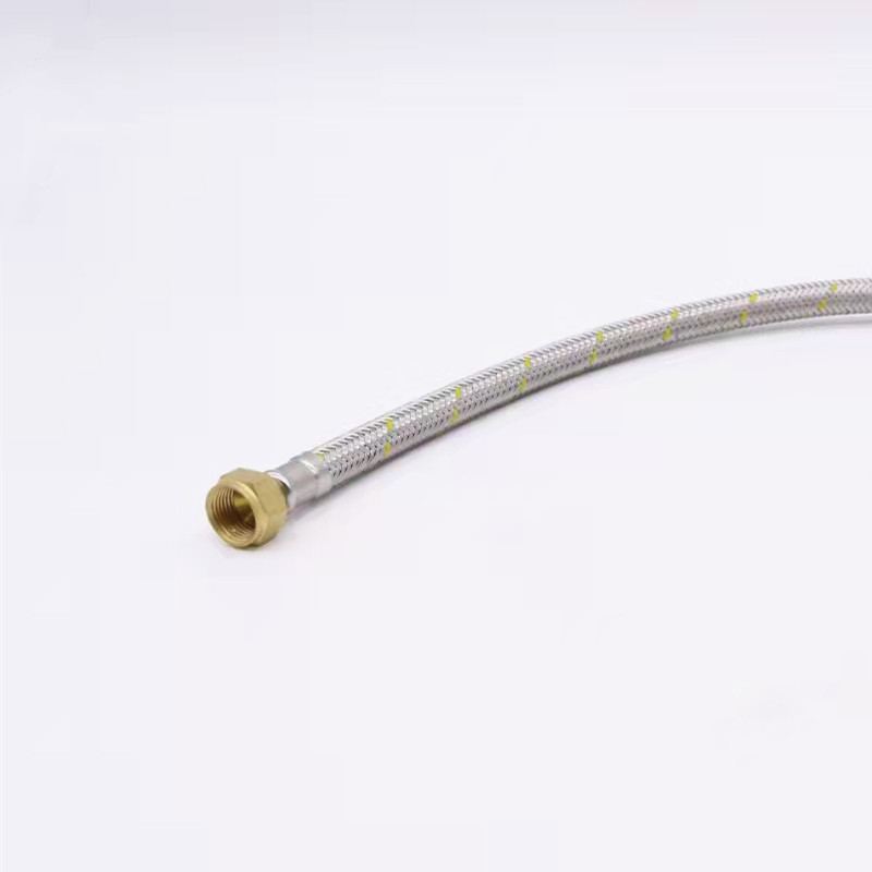 Edelstahl-Draht flocht flexiblen Gas-Gummischlauch 1/2“ HI-HI 60cm 100cm